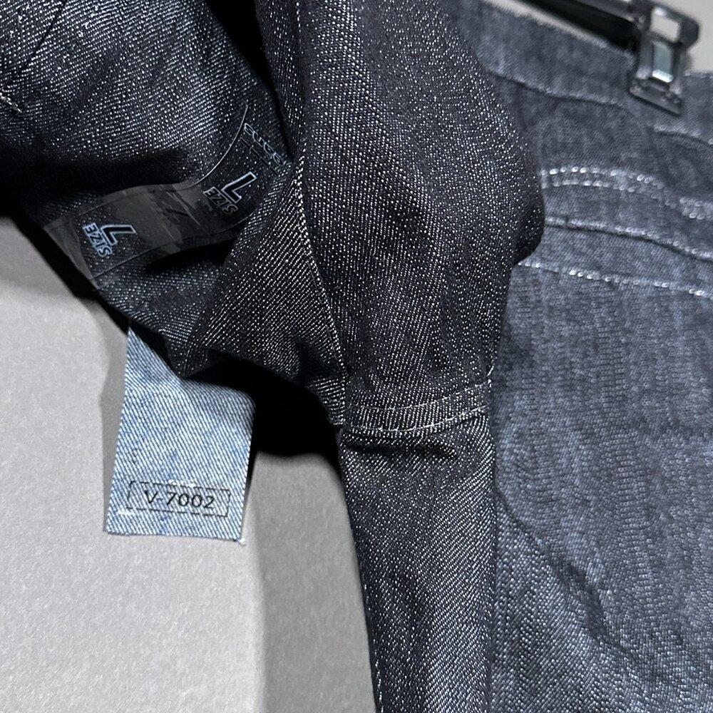 Boom Boom Jeans Dark Wash Denim With Silver Threads Juniors Size 7 - Picture 8 of 15